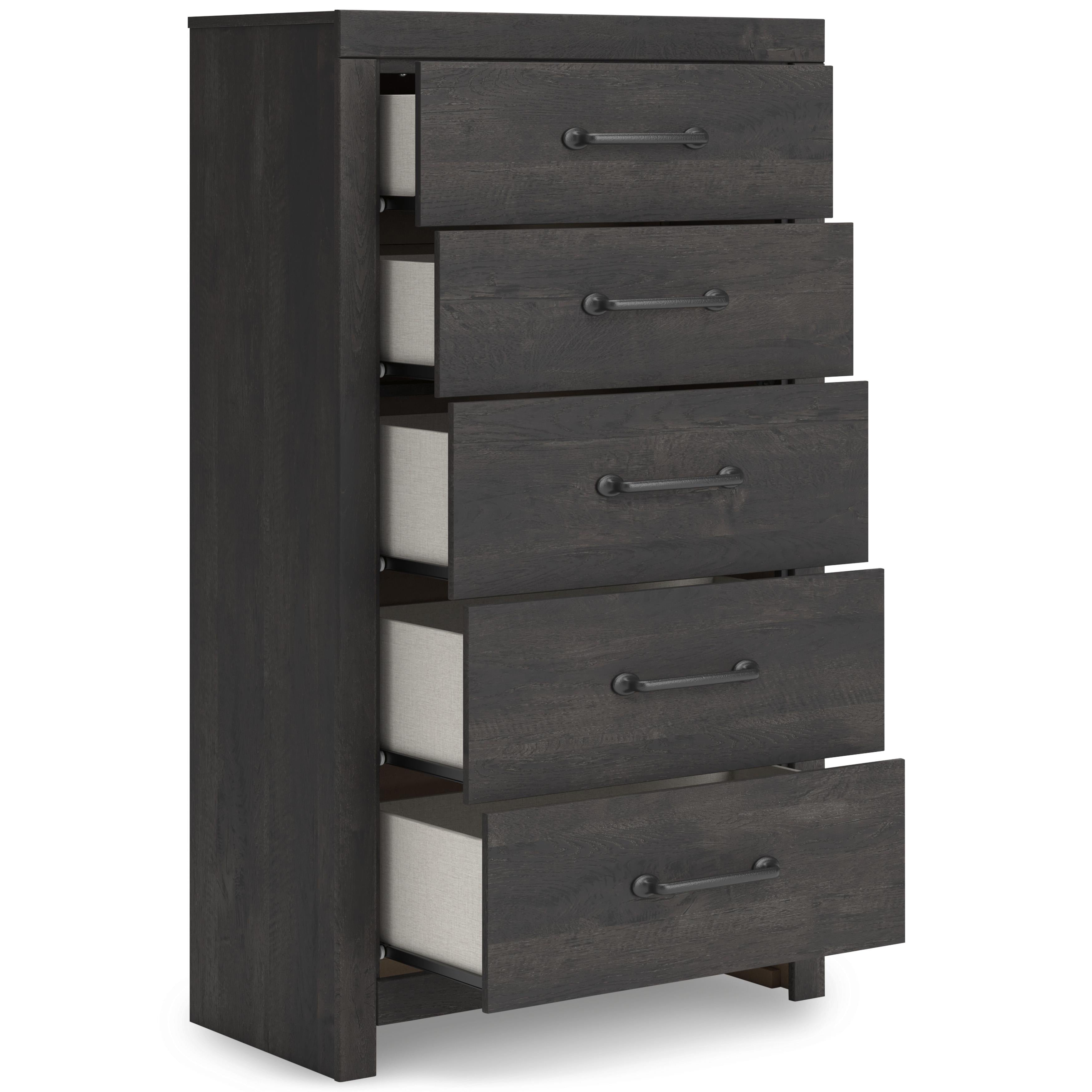 Diamond Modern Furniture Exclusive Design Hollivern 5-Drawer Chest PCB2108-46 IMAGE 2