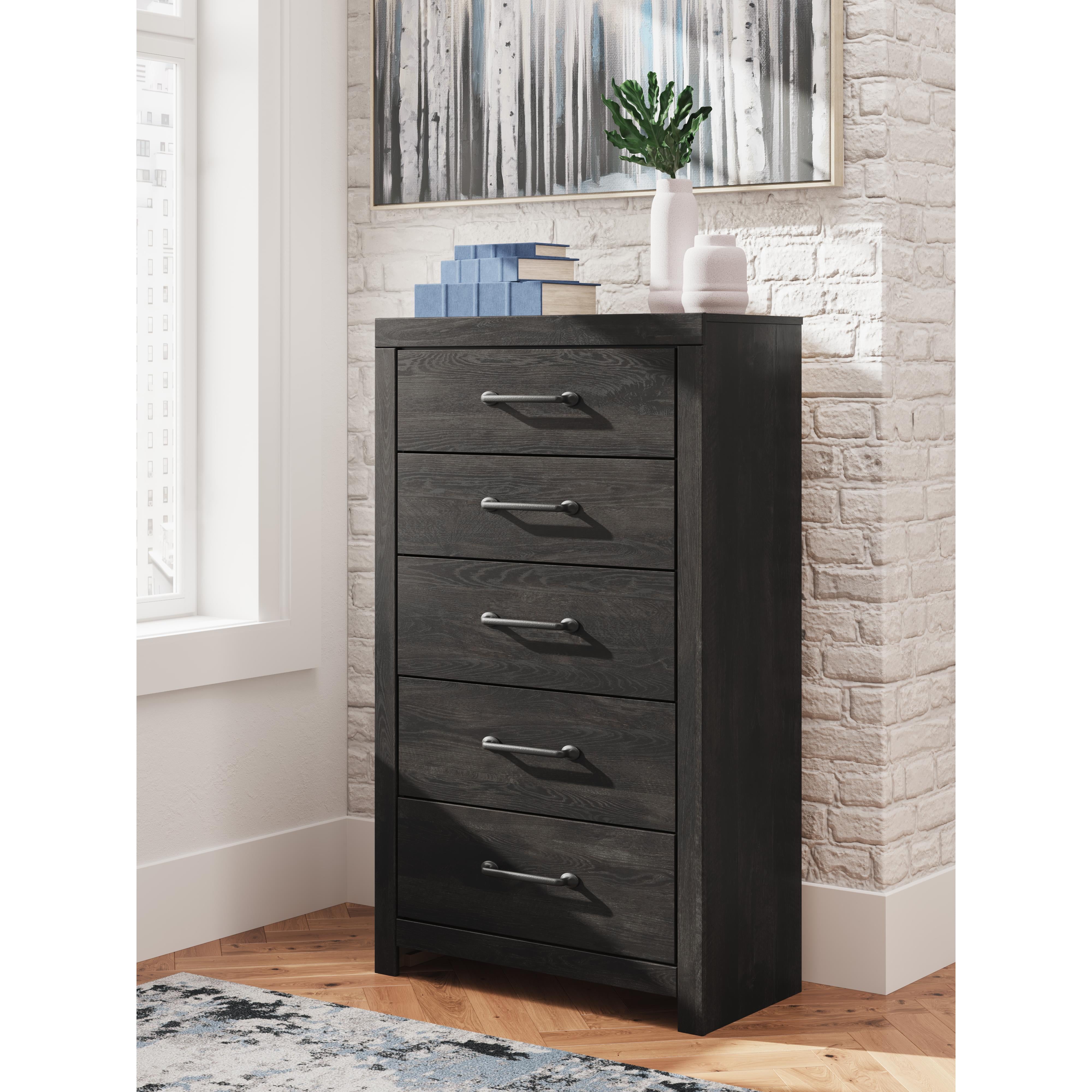 Diamond Modern Furniture Exclusive Design Hollivern 5-Drawer Chest PCB2108-46 IMAGE 7