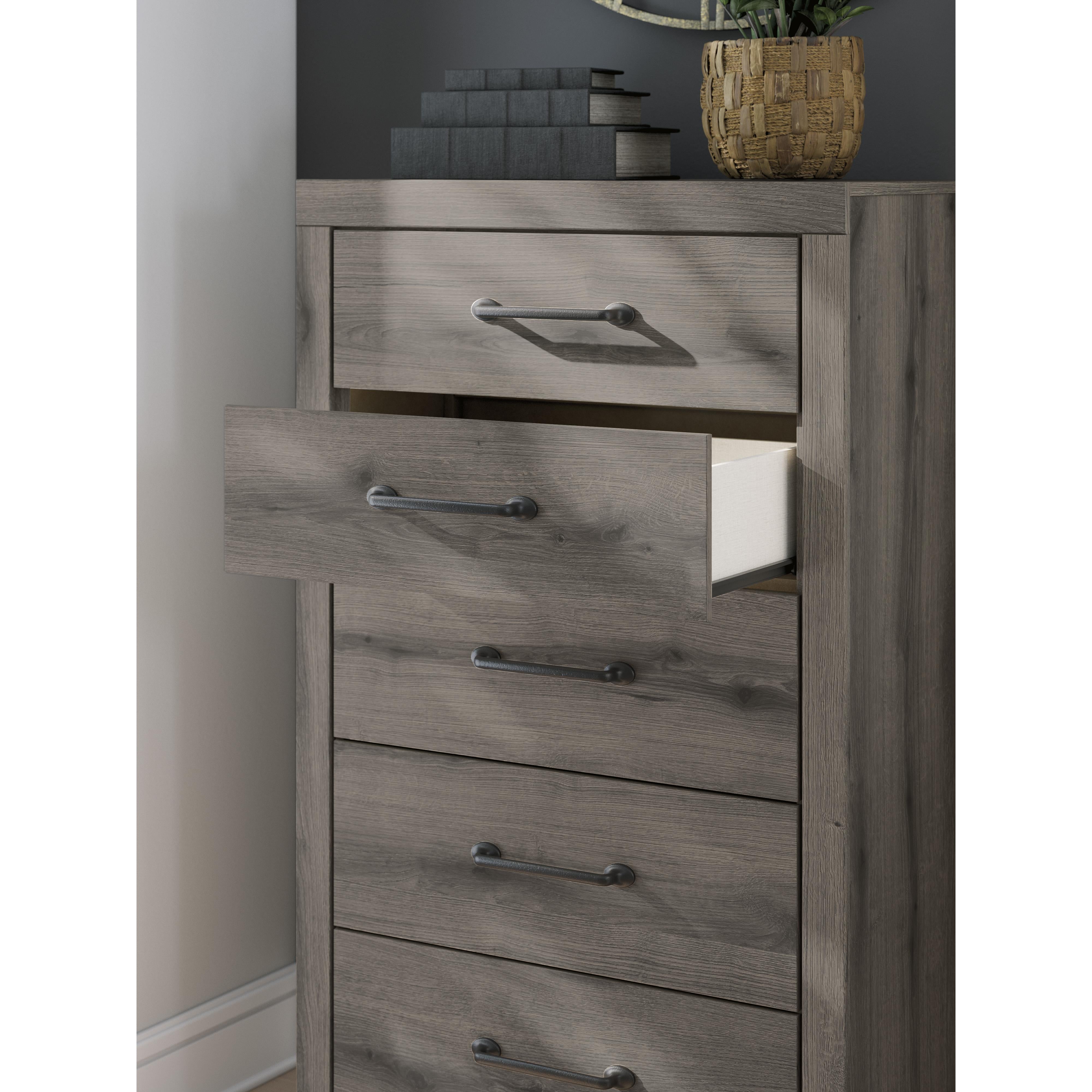 Diamond Modern Furniture Exclusive Design Graystorm 5-Drawer Chest PCB2405-46 IMAGE 8