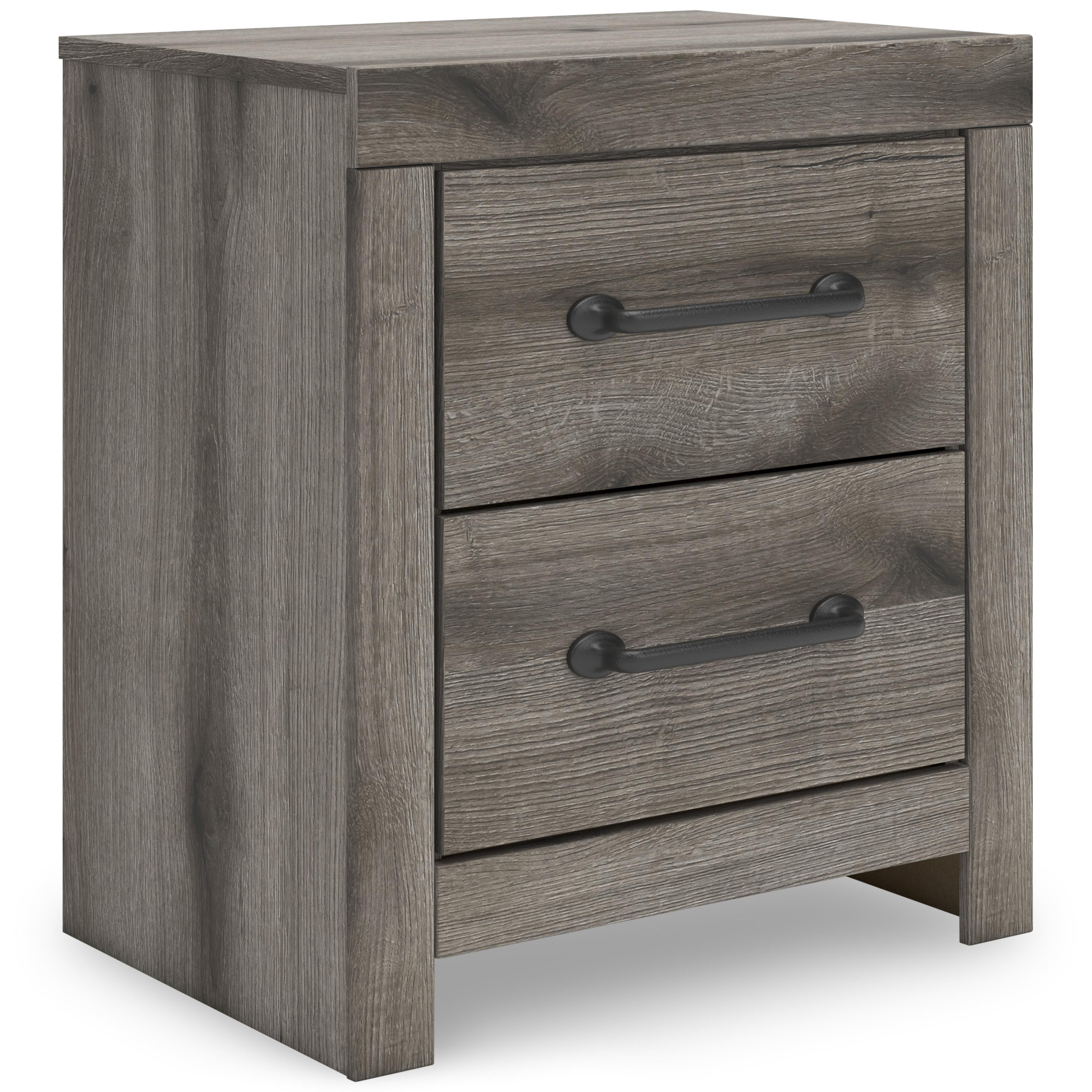 Diamond Modern Furniture Exclusive Design Graystorm 2-Drawer Nightstand PCB2405-92 IMAGE 1