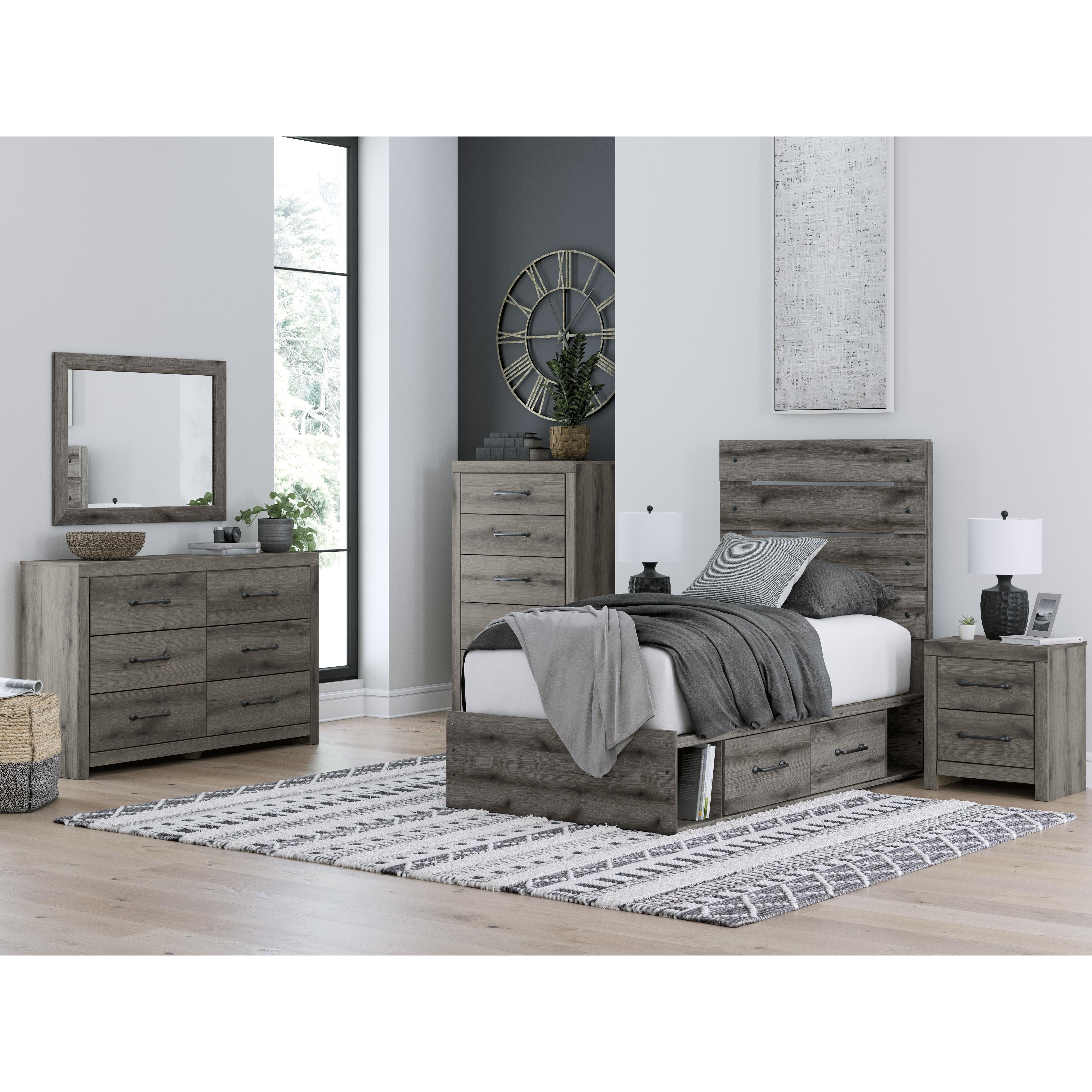 Diamond Modern Furniture Exclusive Design Graystorm 2-Drawer Nightstand PCB2405-92 IMAGE 18