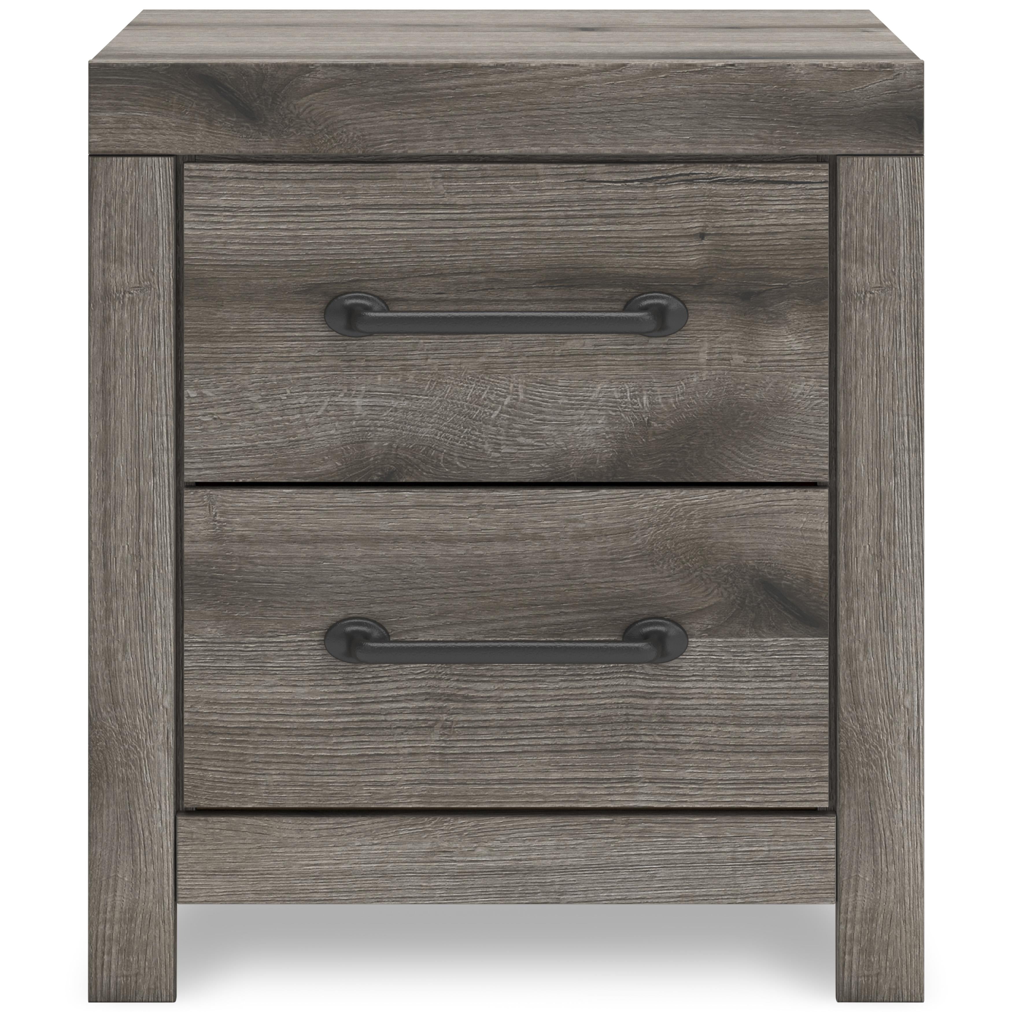 Diamond Modern Furniture Exclusive Design Graystorm 2-Drawer Nightstand PCB2405-92 IMAGE 3