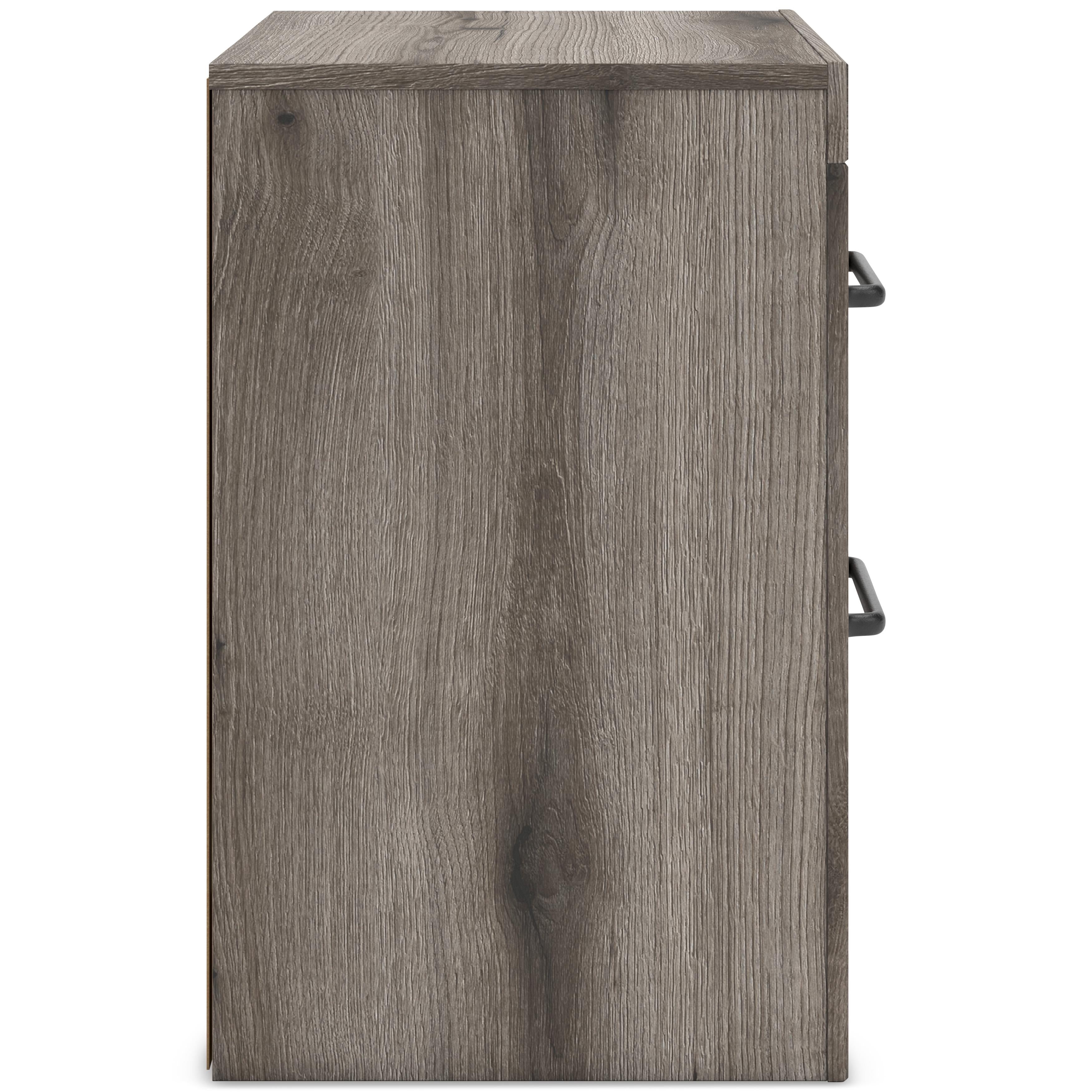 Diamond Modern Furniture Exclusive Design Graystorm 2-Drawer Nightstand PCB2405-92 IMAGE 4