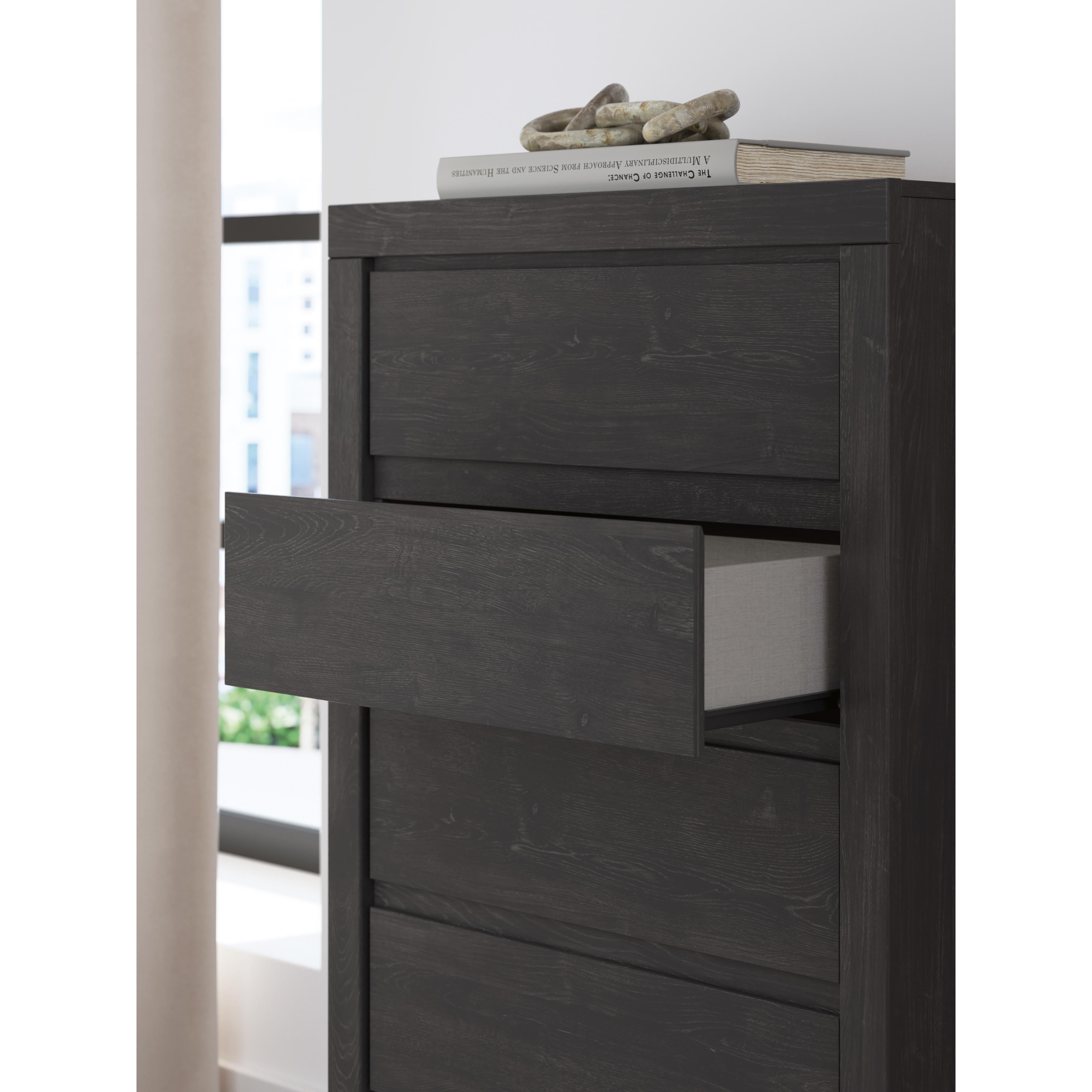 Diamond Modern Furniture Exclusive Design Fraluna 5-Drawer Chest PCB3370-46 IMAGE 8