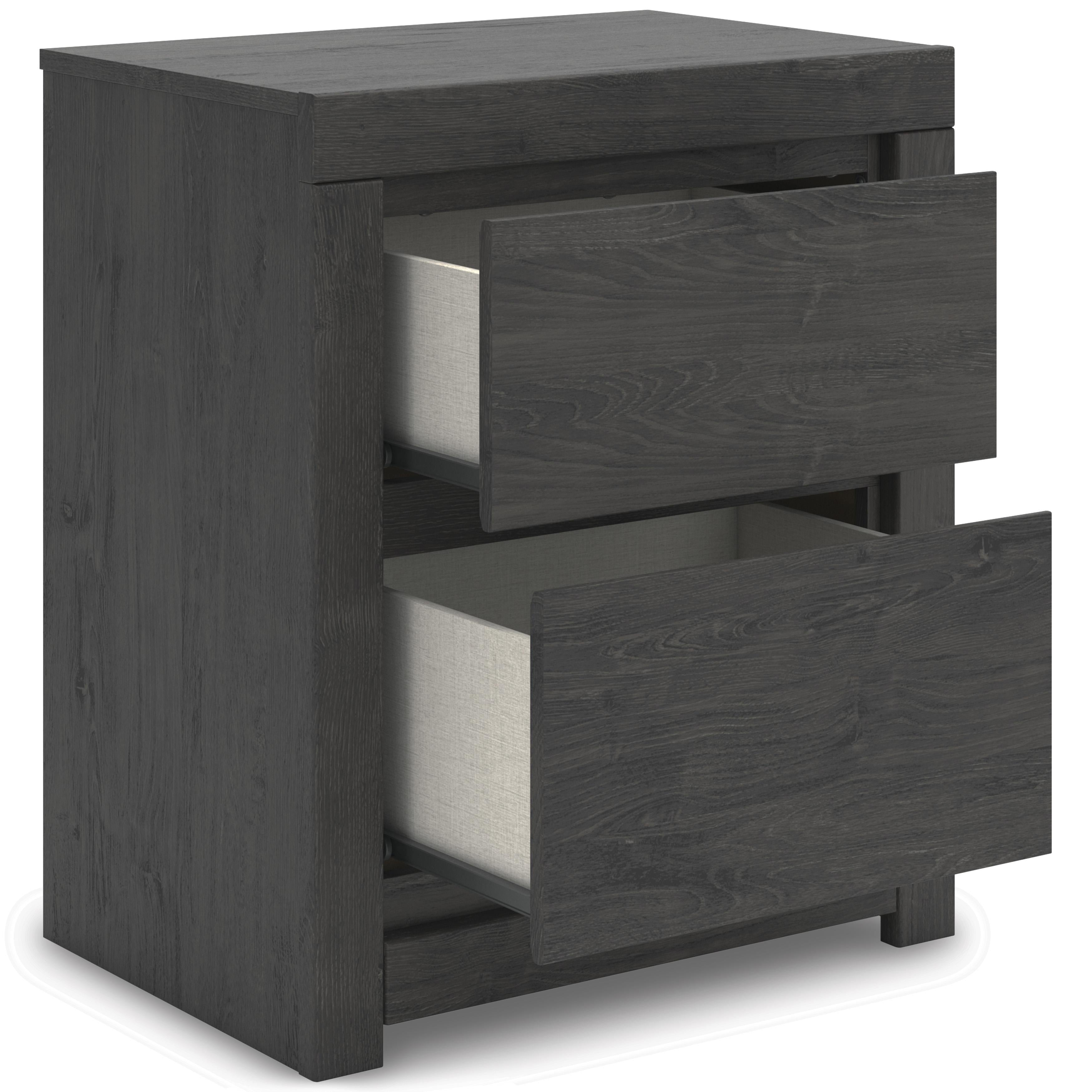 Diamond Modern Furniture Exclusive Design Fraluna 2-Drawer Nightstand PCB3370-92 IMAGE 2