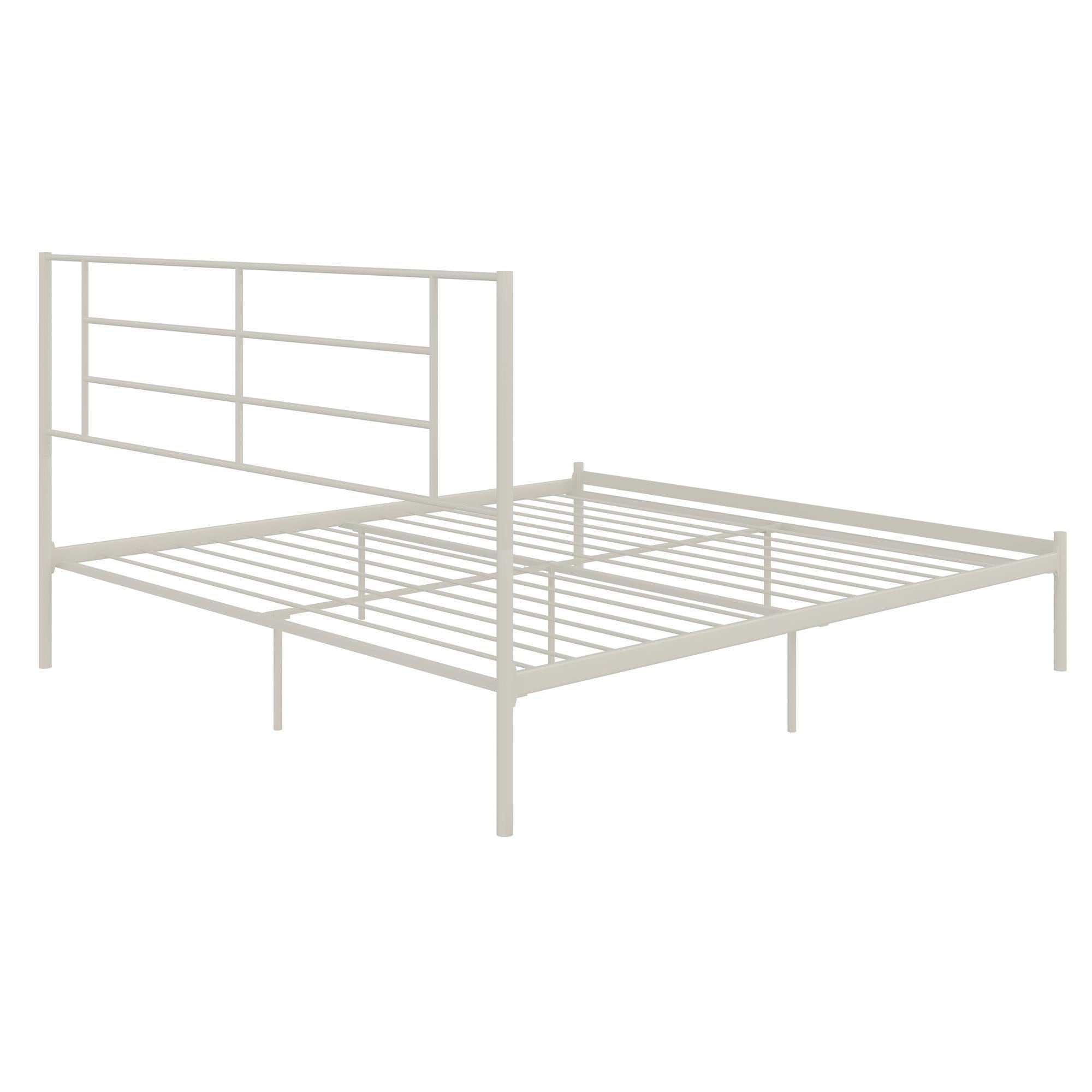 Praxis - King Bed With Simple Headboard - White