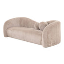 Divani Casa Calico - Contemporary Beige Fabric 3-Seat Sofa