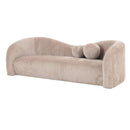 Divani Casa Calico - Contemporary Beige Fabric 3-Seat Sofa