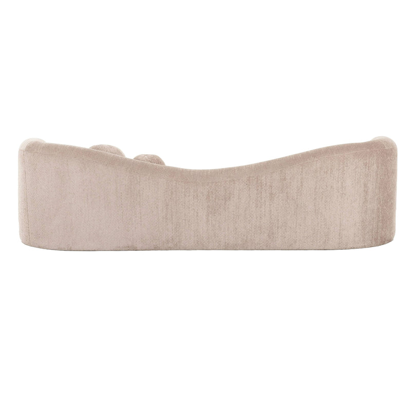 Divani Casa Calico - Contemporary Beige Fabric 4-Seat Sofa