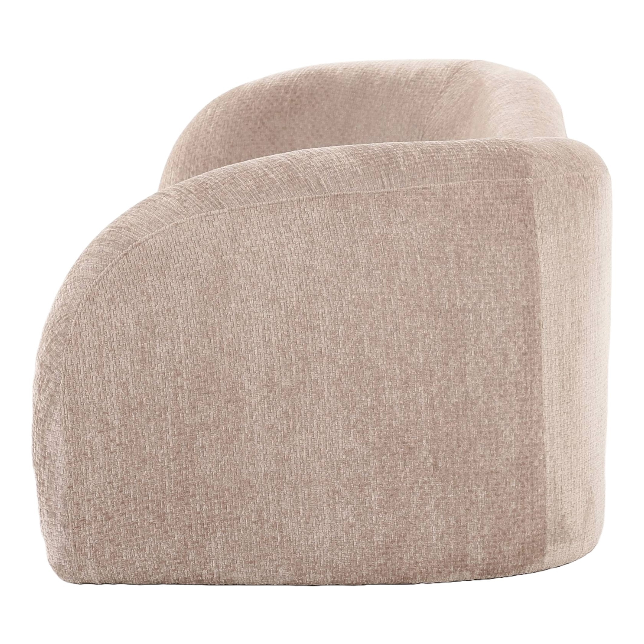 Divani Casa Calico - Contemporary Beige Fabric 4-Seat Sofa