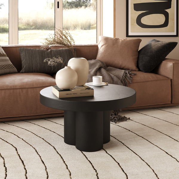 Modrest Bruni - Modern Black Concrete Coffee Table