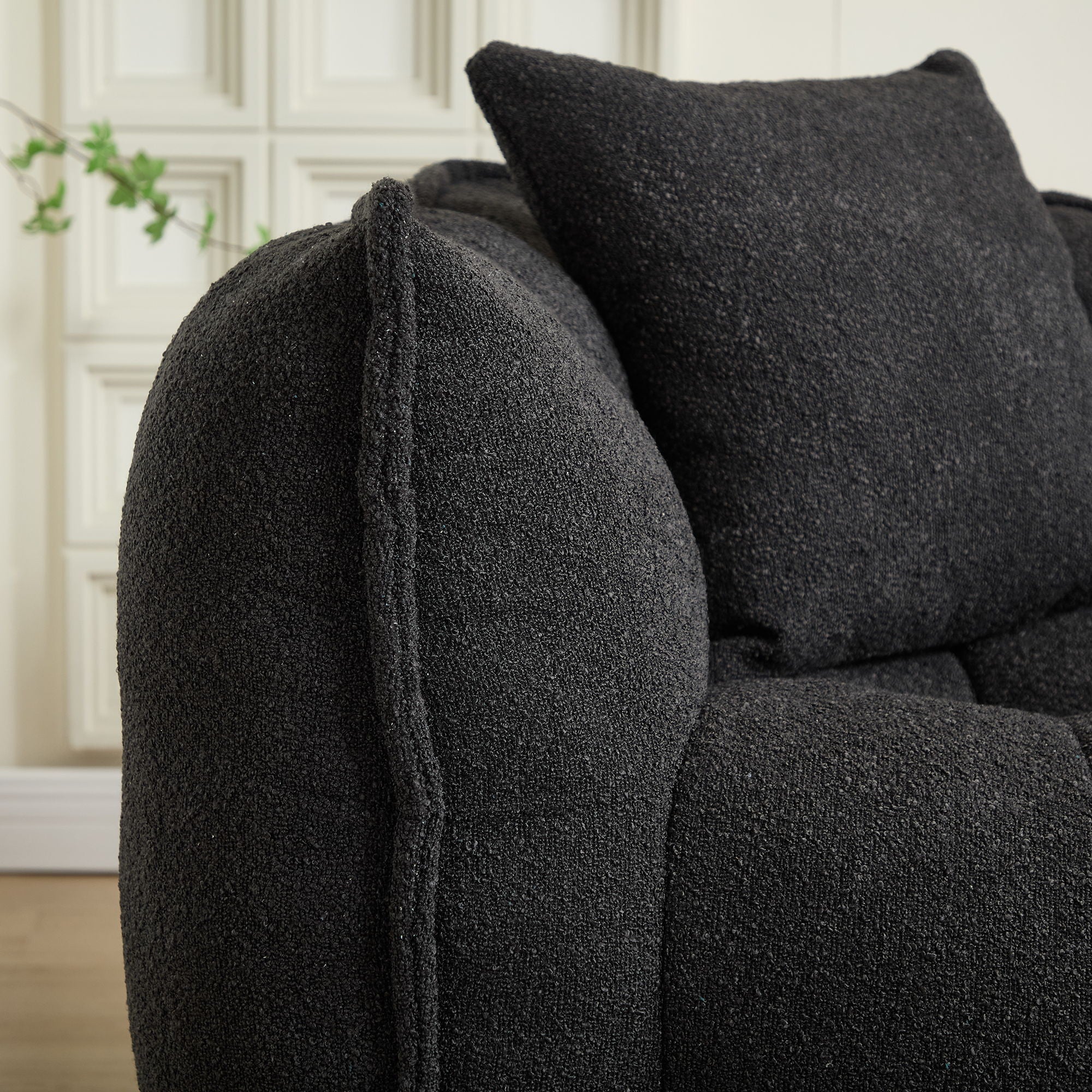 Cozy Beanbag Chair With High Resilience Foam Core For 2