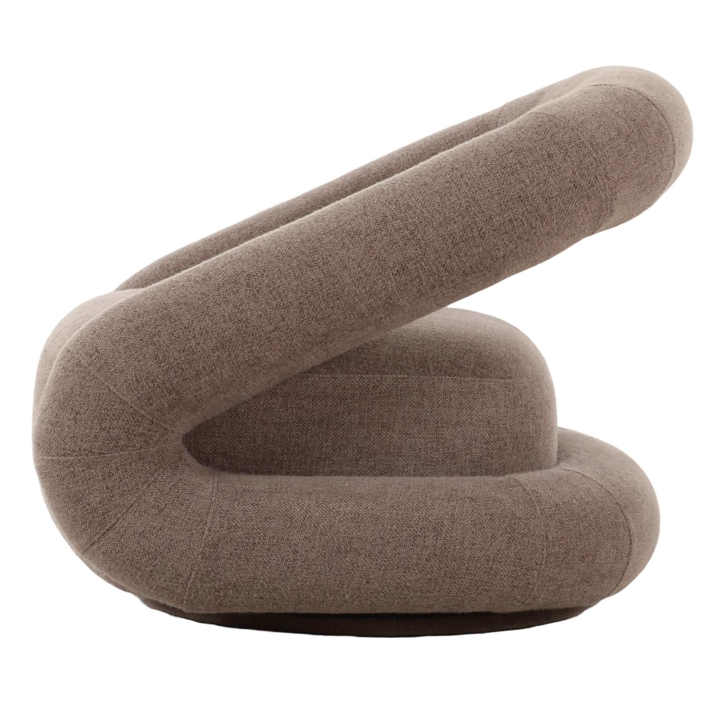 Divani Casa Tony - Modern Brown Fabric Swivel Accent Chair