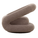 Divani Casa Tony - Modern Brown Fabric Swivel Accent Chair