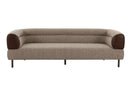 Divani Casa Plume - Modern Brown Fabric Sofa