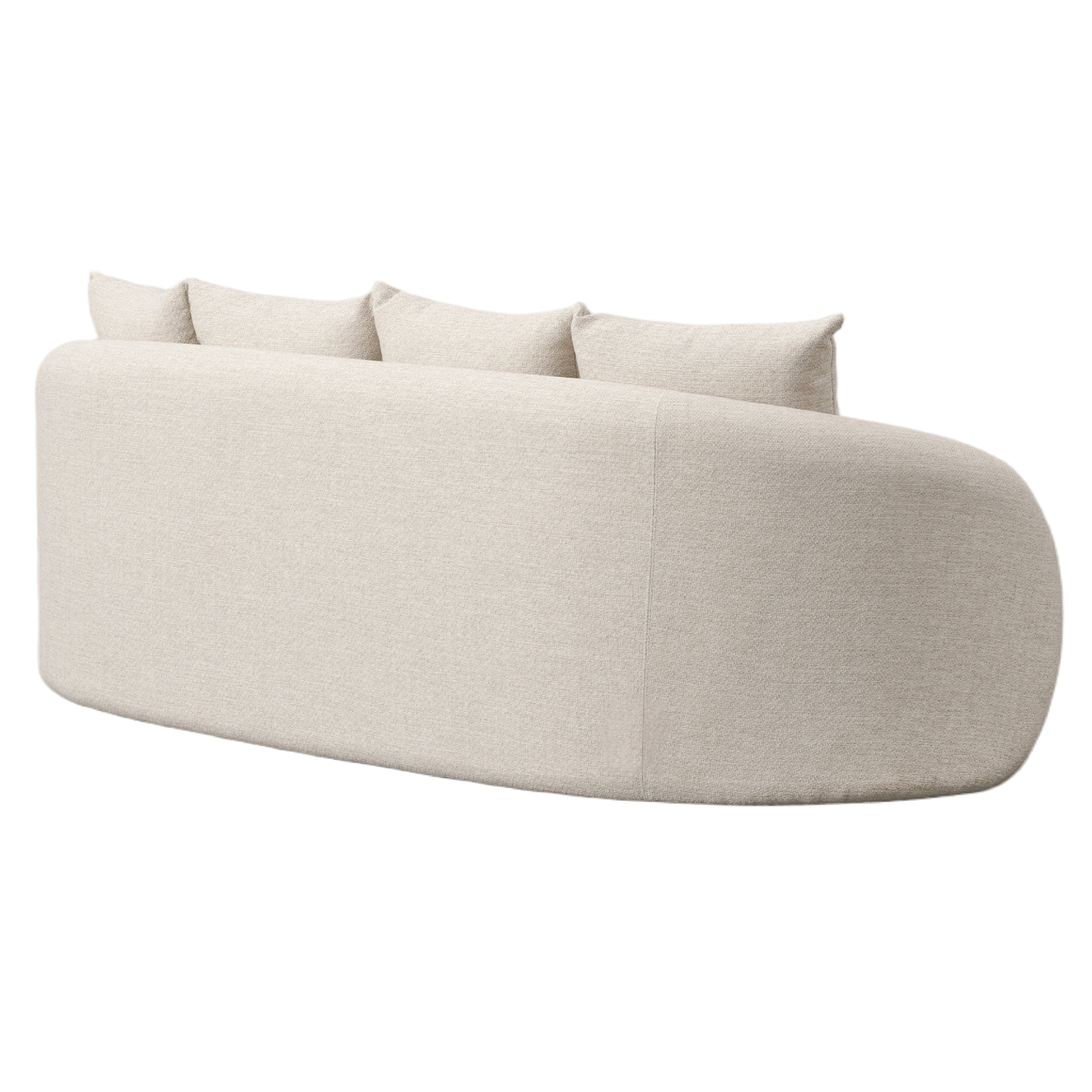 Renava Tabarca - Outdoor Beige Fabric 3 Seat Sofa