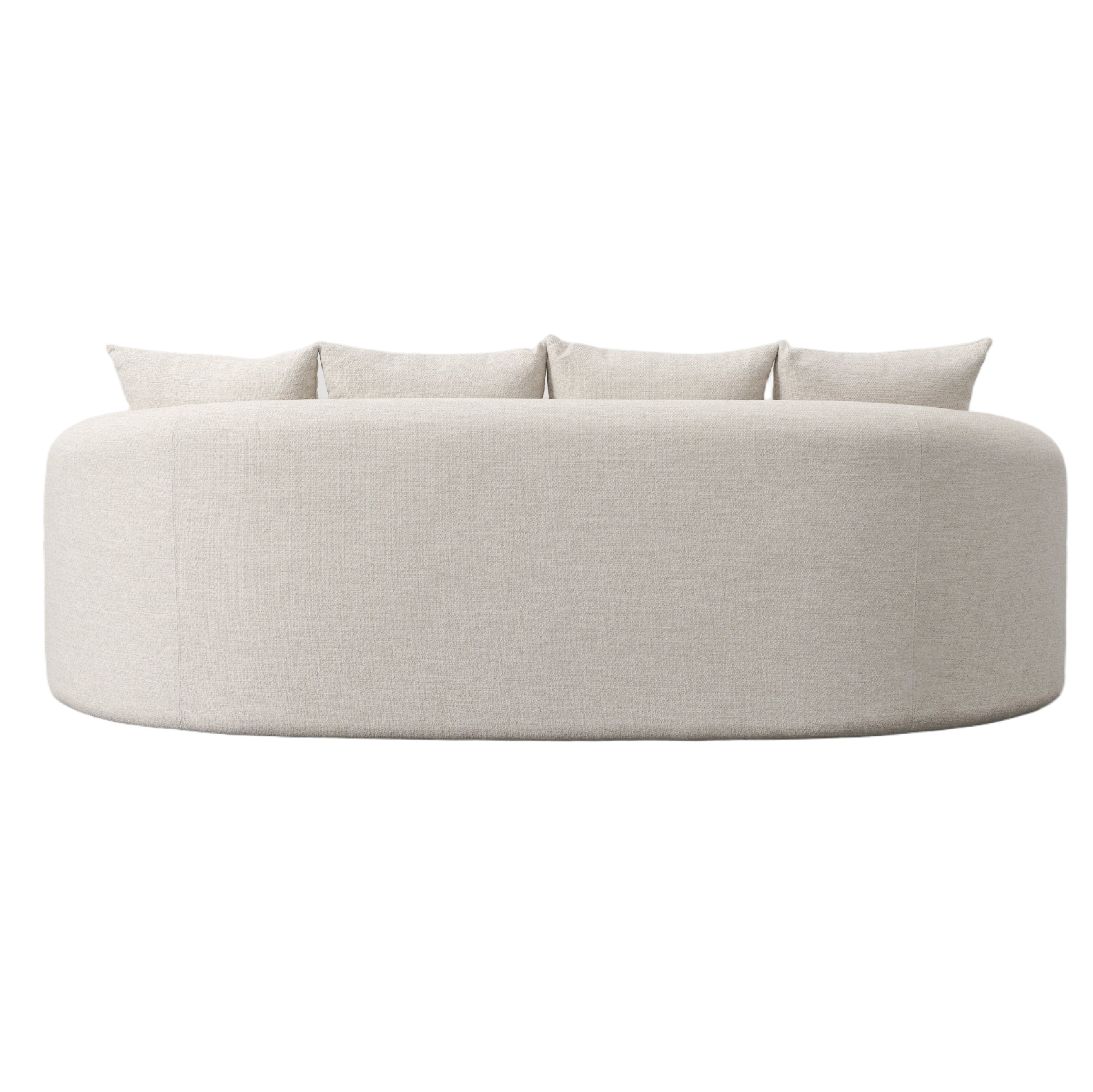 Renava Tabarca - Outdoor Beige Fabric 3 Seat Sofa