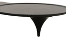 Modrest Beulah - Modern Free Form Black Ash Coffee Table