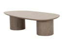 Modrest Connie - Modern White Oak Oval Coffee Table