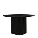 Modrest Myra - Modern Black Wood Round Dining Table