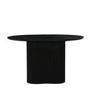 Modrest Myra - Modern Black Wood Round Dining Table