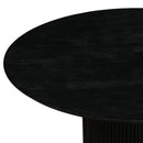Modrest Myra - Modern Black Wood Round Dining Table