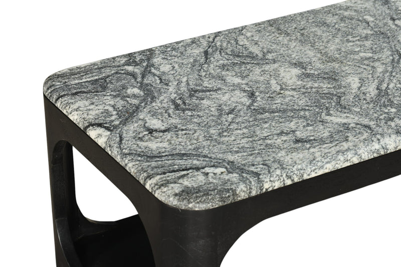 Modrest Marco - Modern Black & White Granite Coffee Table