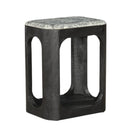 Modrest Marco - Modern Black & White Granite End Table