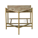 Modrest Mosk - Modern Marble + Glass + Brass Coffee Table
