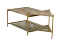 Modrest Mosk - Modern Marble + Glass + Brass Coffee Table