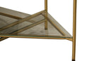 Modrest Mosk - Modern Marble + Glass + Brass Coffee Table
