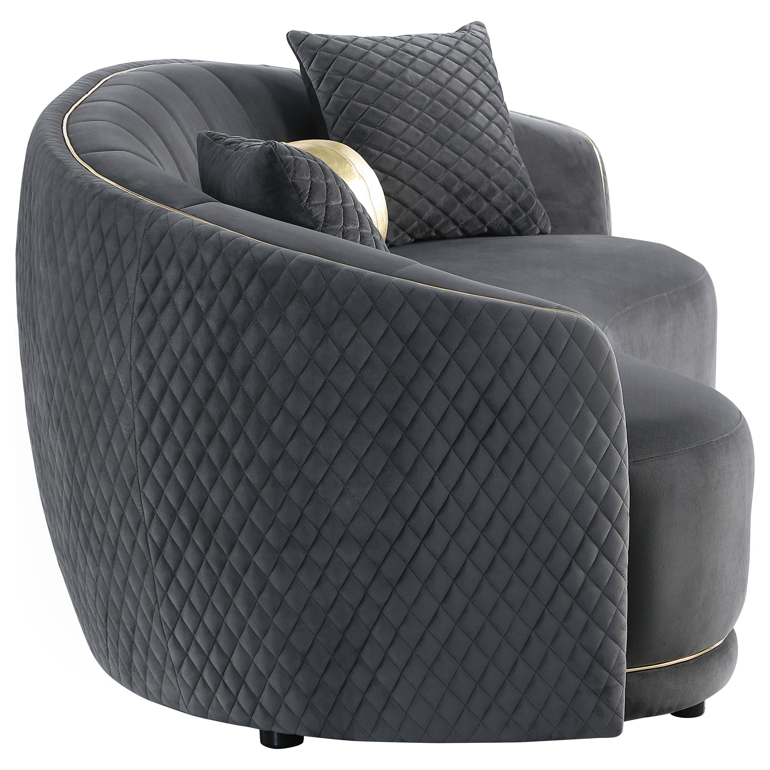 Diamond Modern Furniture COA Brookside Stationary Fabric Sofa 504844 IMAGE 7