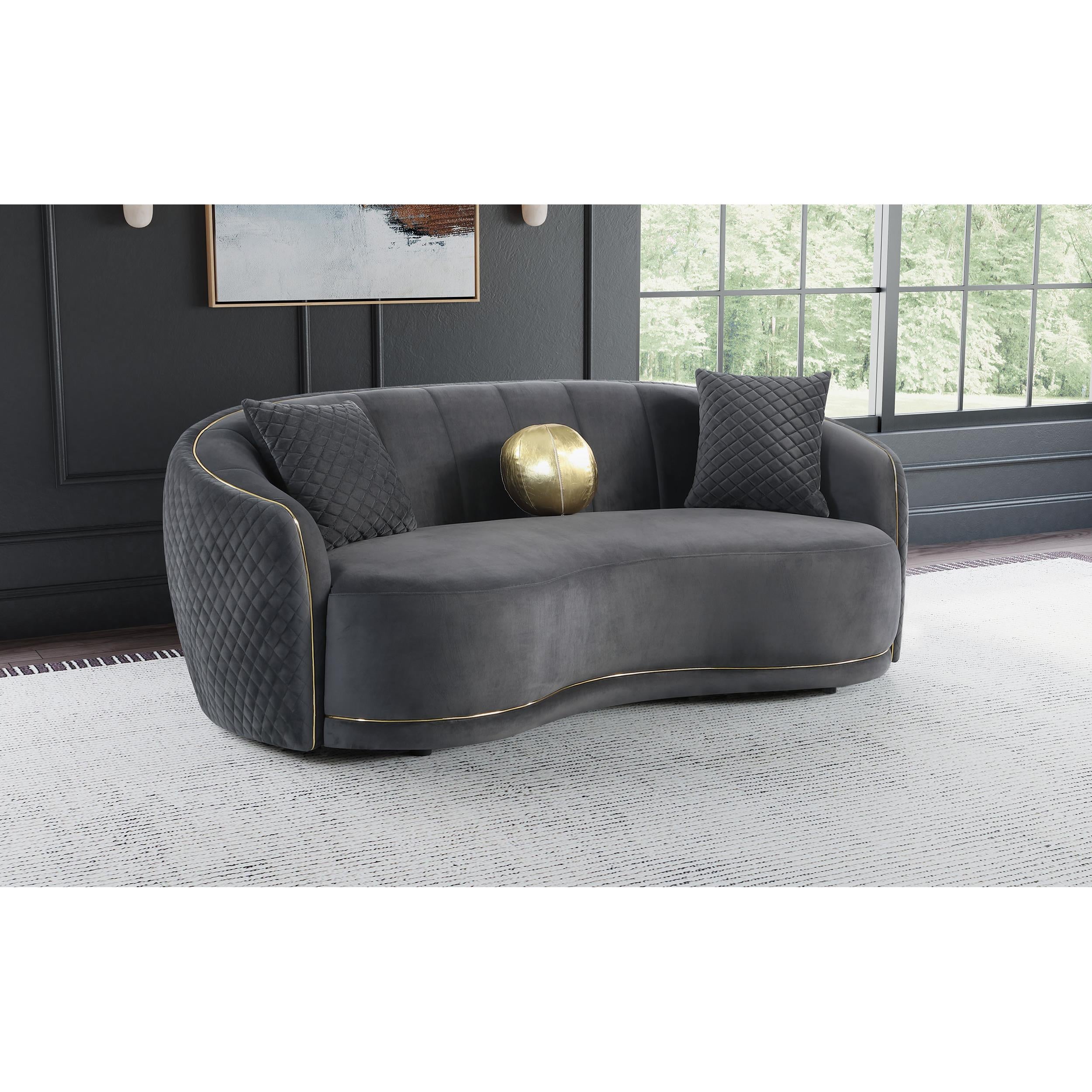 Diamond Modern Furniture COA Brookside Stationary Fabric Sofa 504844 IMAGE 9