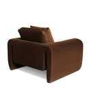 Divani Casa Bentley - Modern Brown Velvet Chair