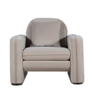 Divani Casa Gaston - Modern Taupe Velvet Chair