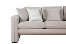 Divani Casa Gaston - Modern Taupe Velvet Sofa