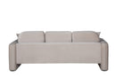Divani Casa Gaston - Modern Taupe Velvet Sofa