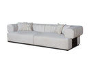 Divani Casa Moreno - Modern Beige Fabric 4-Seater Sofa