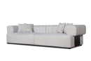 Divani Casa Moreno - Modern Beige Fabric 4-Seater Sofa