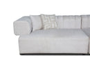 Divani Casa Moreno - Modern Beige Fabric 4-Seater Sofa
