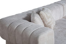 Divani Casa Moreno - Modern Beige Fabric 4-Seater Sofa