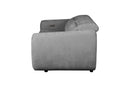 Divani Casa Brevig - Modern Grey Fabric Sofa w/ 2 Recliners