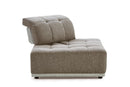 Divani Casa Ekron - Modern Brown & Beige Fabric Modular Sectional Sofa