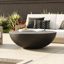 Modrest Bronte - Modern Black Concrete Round Coffee Table