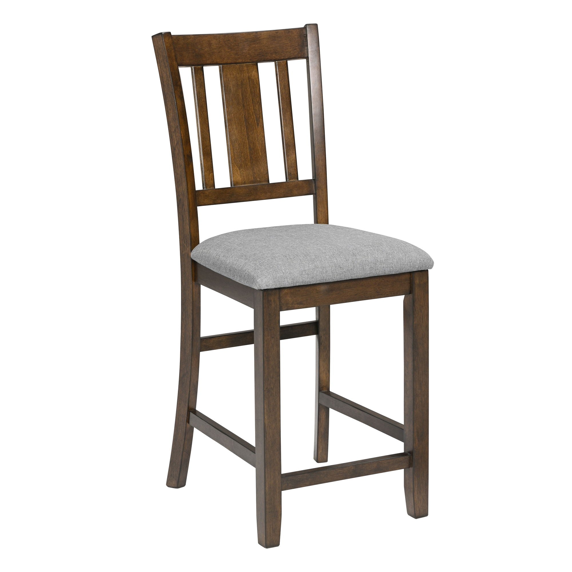 5 Pieces Dining Table Set, Counter Height Kitchen Table Set With Square Table And 4 Upholstered Chairs