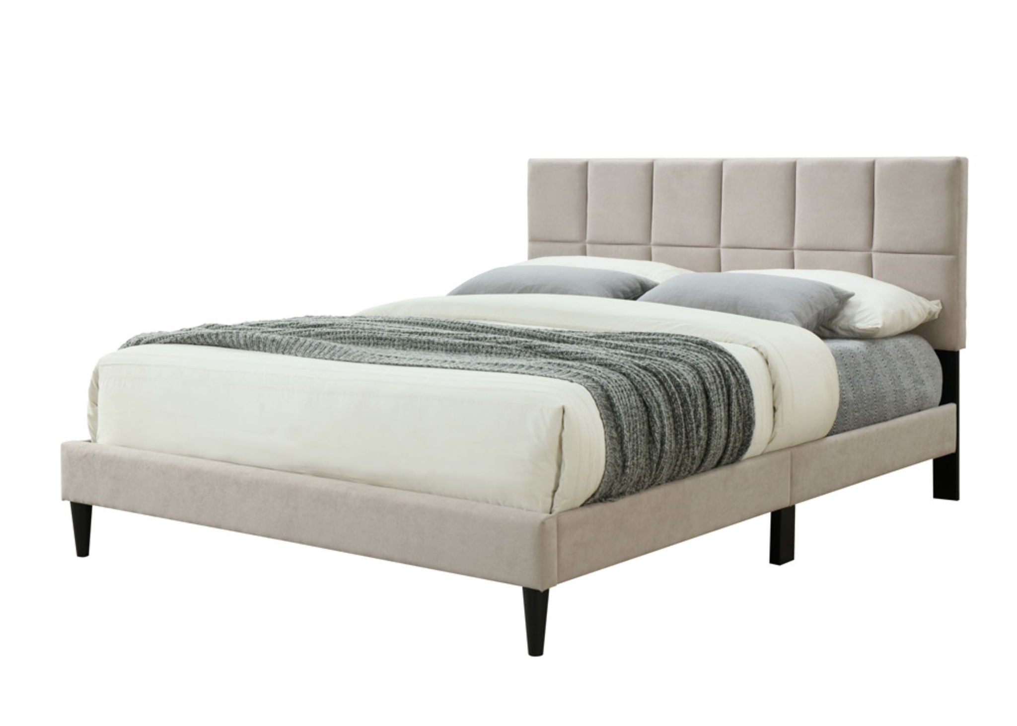 Full Sized Squares Bed With USB