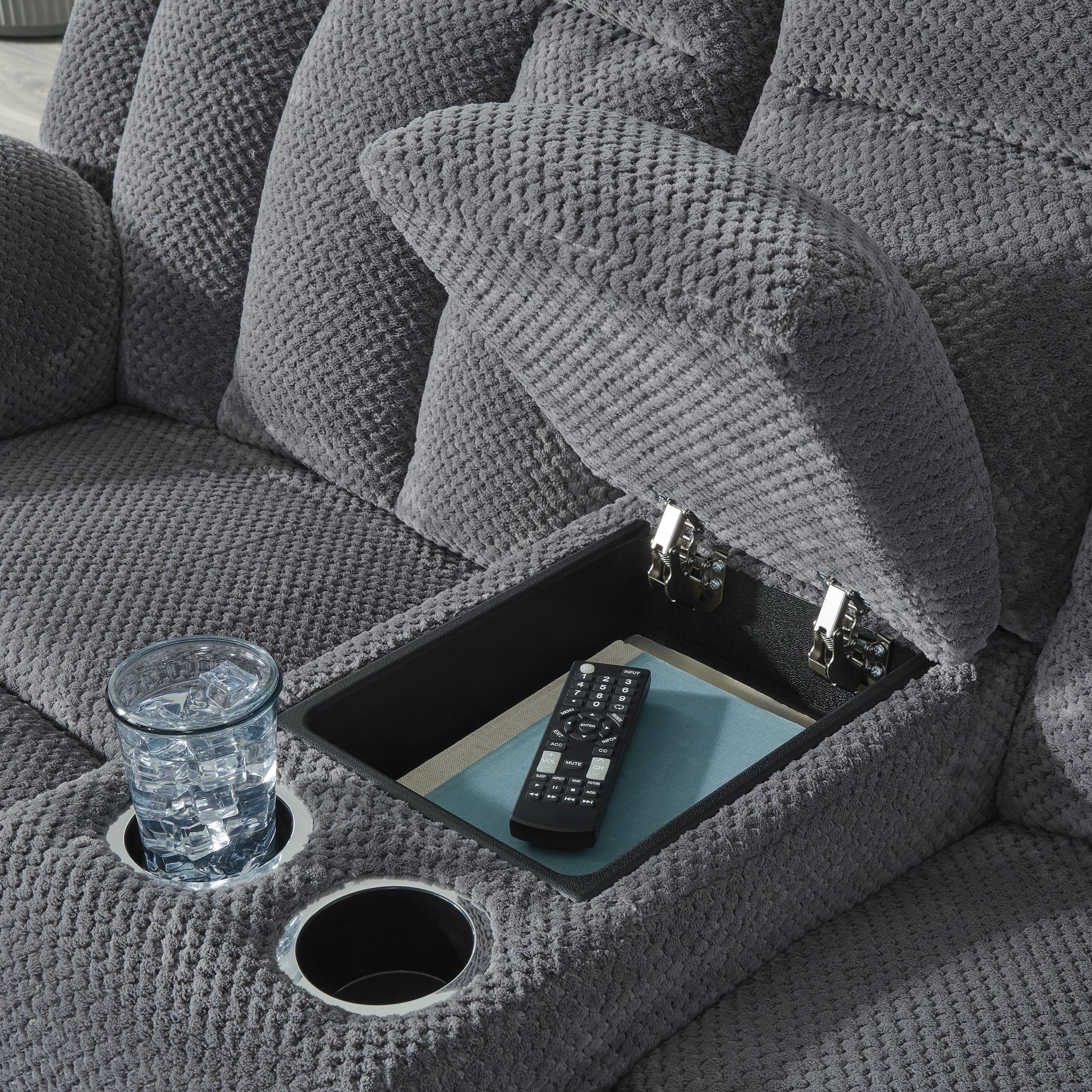 Diamond Modern Furniture Exclusive Design Observation Loveseat with Console PC2140596 IMAGE 6