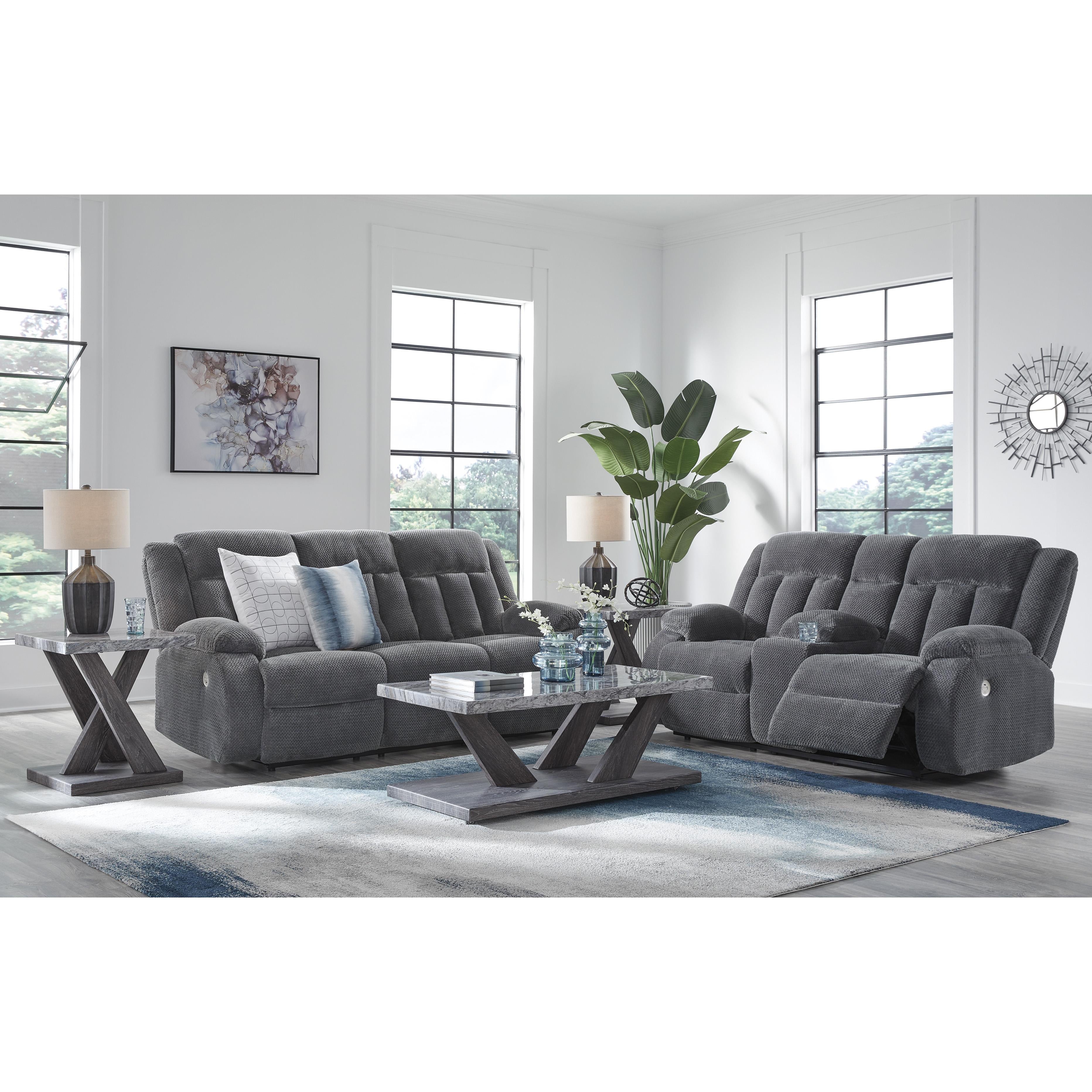 Diamond Modern Furniture Exclusive Design Observation Loveseat with Console PC2140596 IMAGE 9