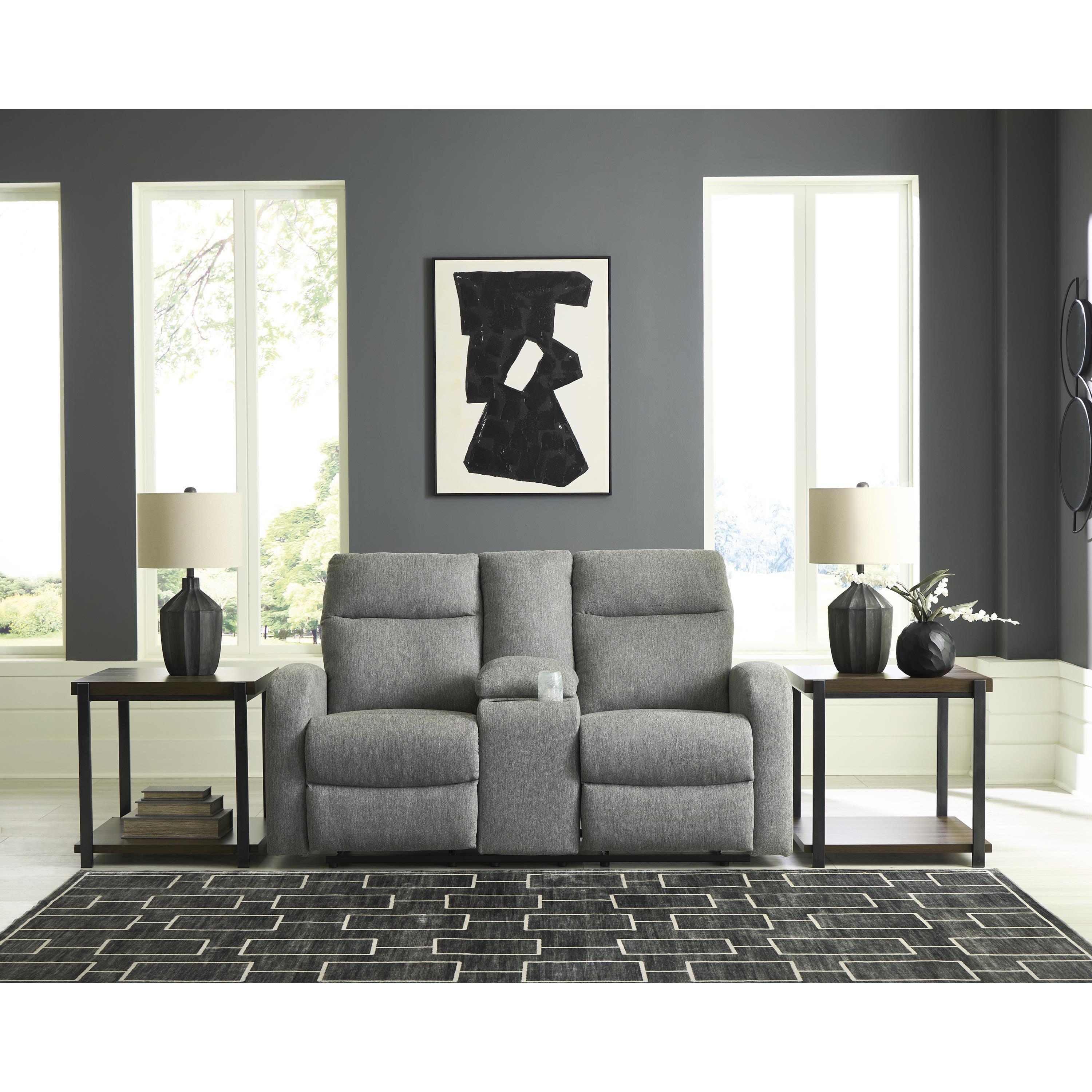 Diamond Modern Furniture Exclusive Design Gauntlet Loveseat with Console PC4220494 IMAGE 6