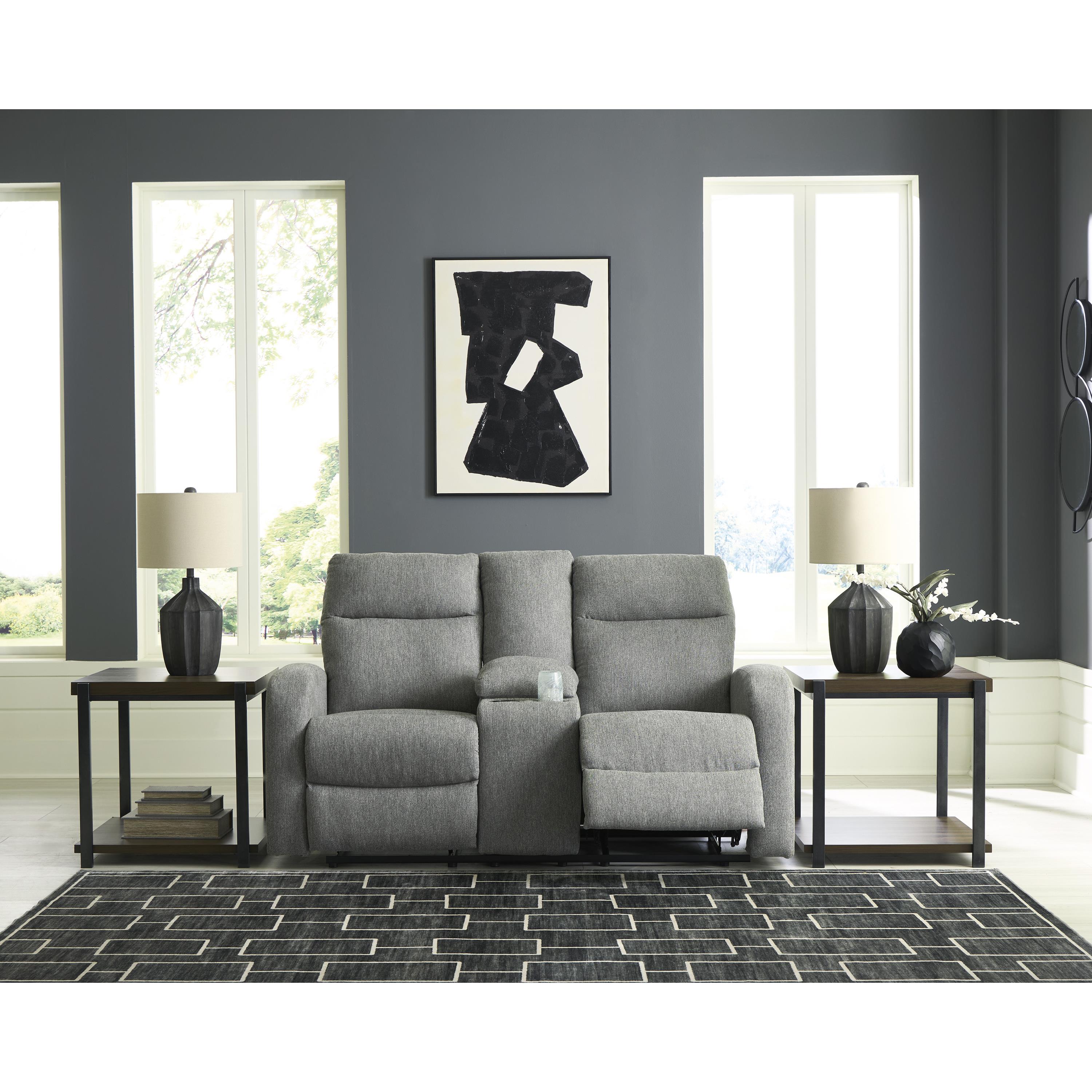 Diamond Modern Furniture Exclusive Design Gauntlet Loveseat with Console PC4220494 IMAGE 7